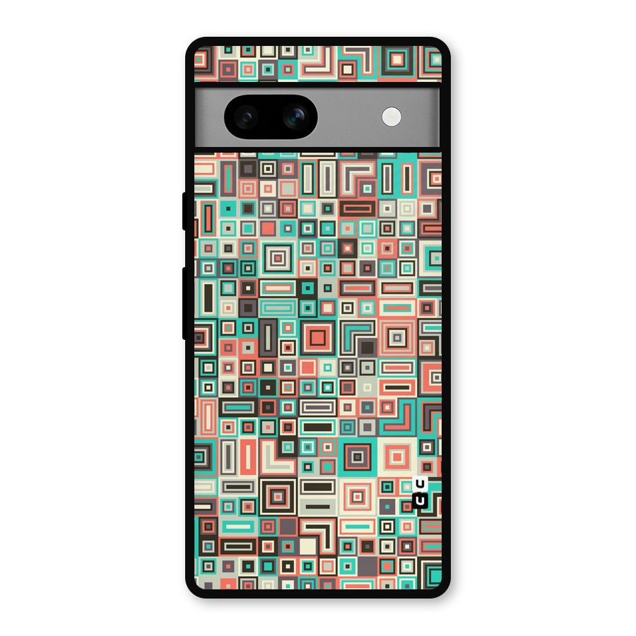 Pretty Boxes Design Metal Back Case for Google Pixel 7a