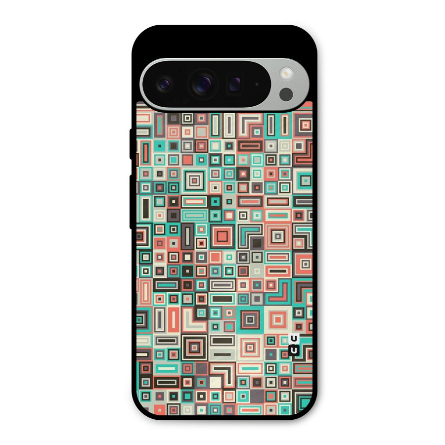 Pretty Boxes Design Metal Back Case for Google Pixel 9 Pro XL