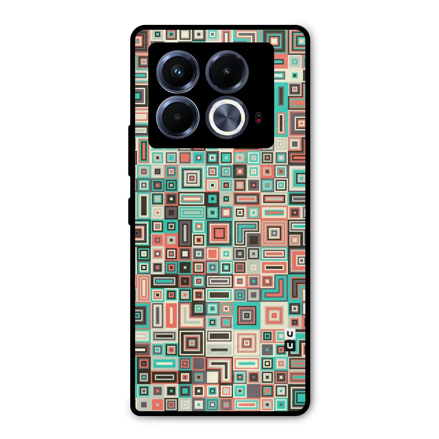 Pretty Boxes Design Metal Back Case for Infinix Note 40 5G