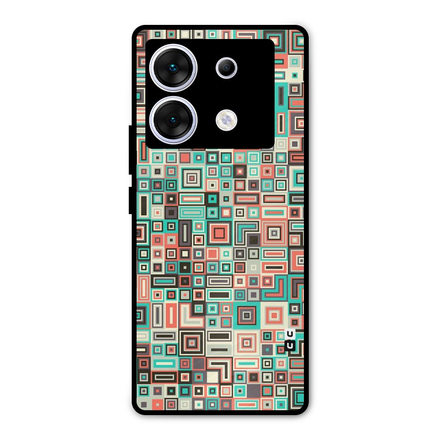 Pretty Boxes Design Metal Back Case for Infinix Zero 30 5G