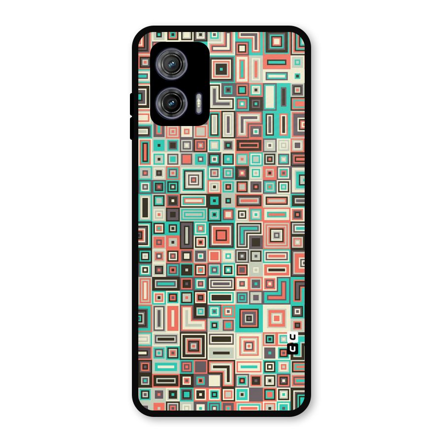 Pretty Boxes Design Metal Back Case for Moto G73