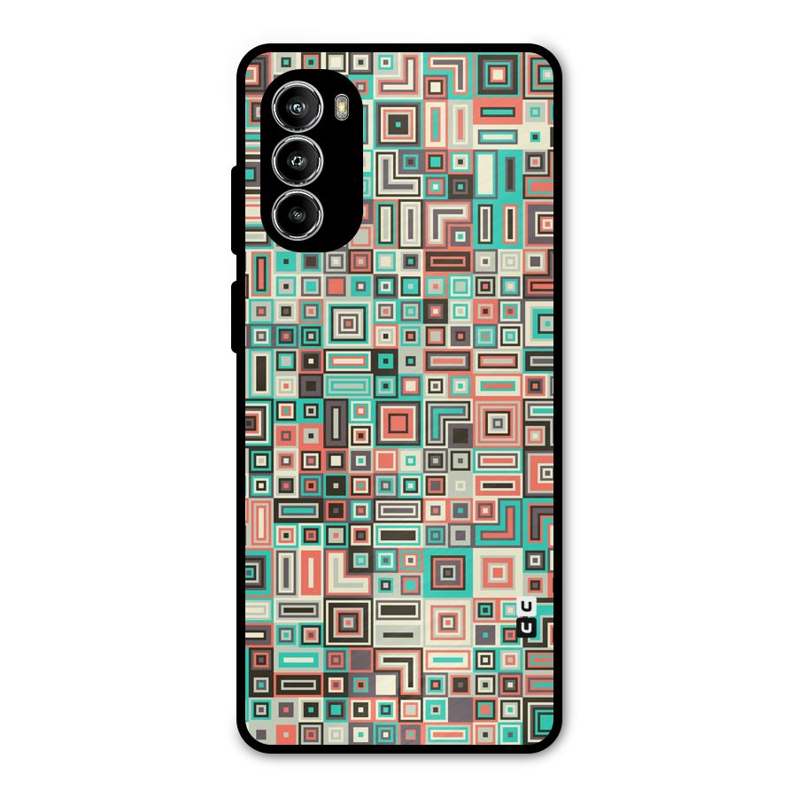 Pretty Boxes Design Metal Back Case for Moto G82