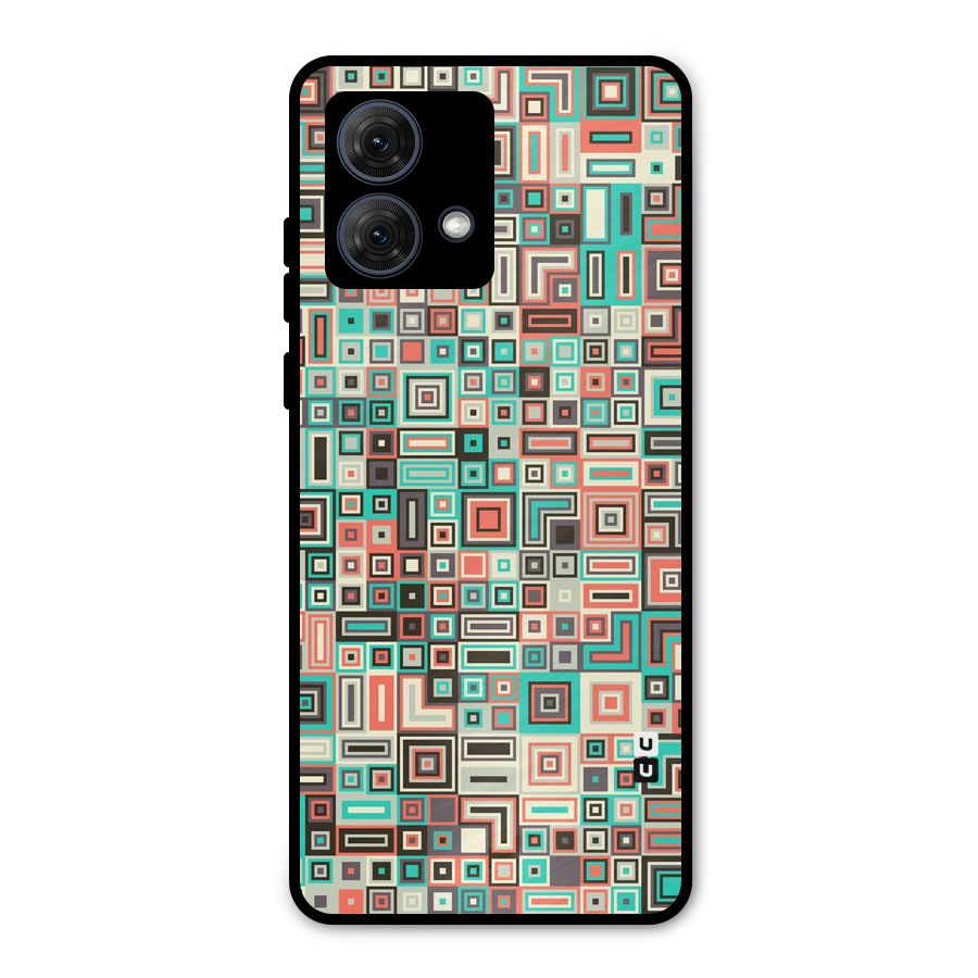 Pretty Boxes Design Metal Back Case for Moto G84