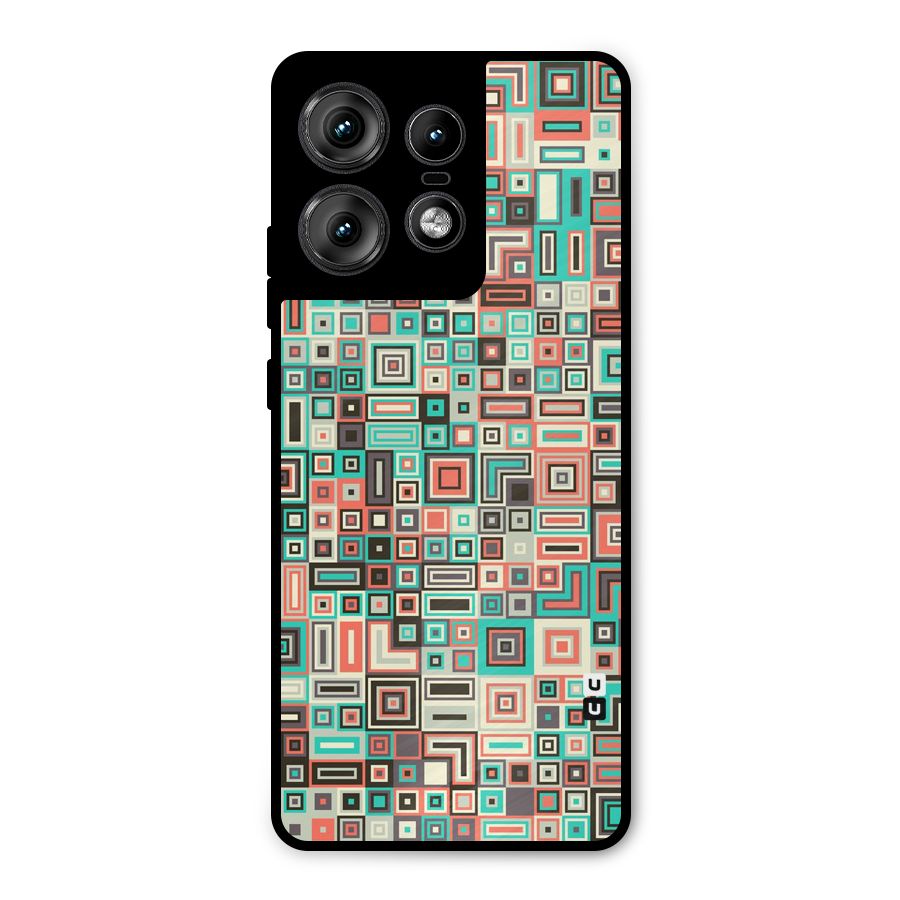 Pretty Boxes Design Metal Back Case for Motorola Edge 50 Pro