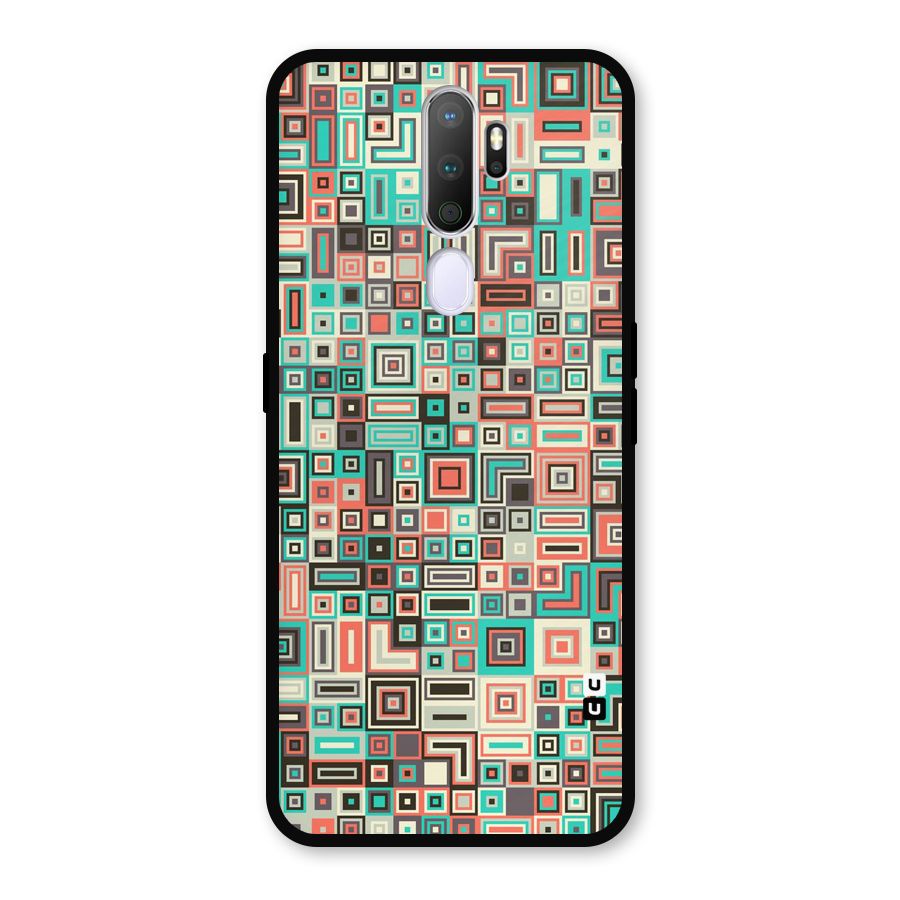 Pretty Boxes Design Metal Back Case for Oppo A5 (2020)