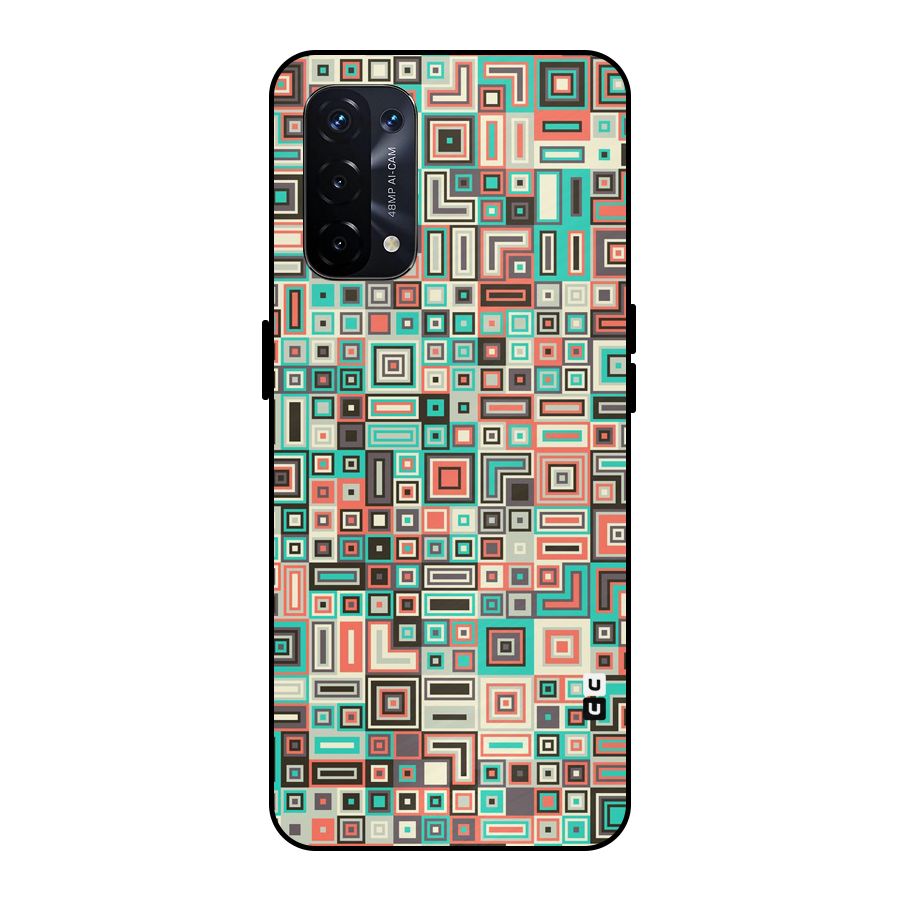 Pretty Boxes Design Metal Back Case for Oppo A74 5G