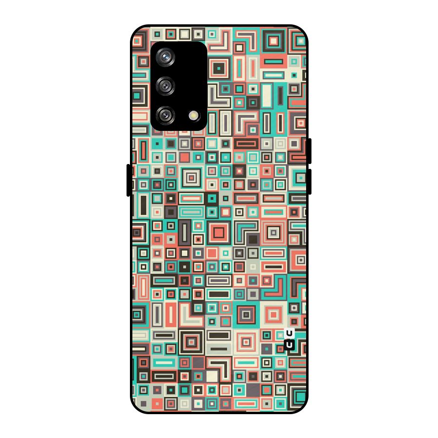 Pretty Boxes Design Metal Back Case for Oppo F19