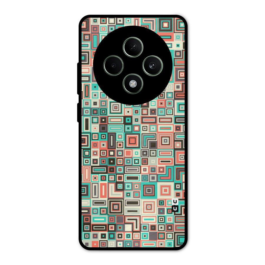 Pretty Boxes Design Metal Back Case for Oppo F27