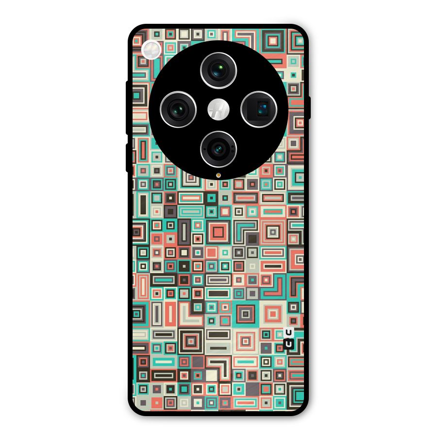 Pretty Boxes Design Metal Back Case for Oppo Find X8 Pro