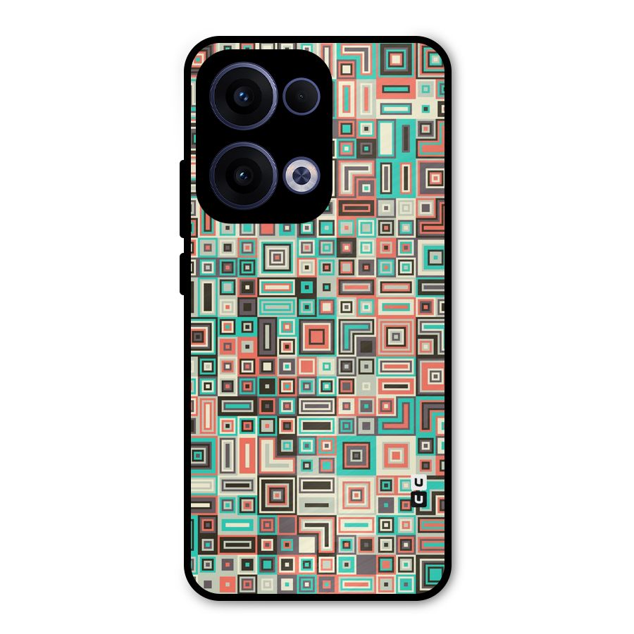 Pretty Boxes Design Metal Back Case for Oppo Reno13