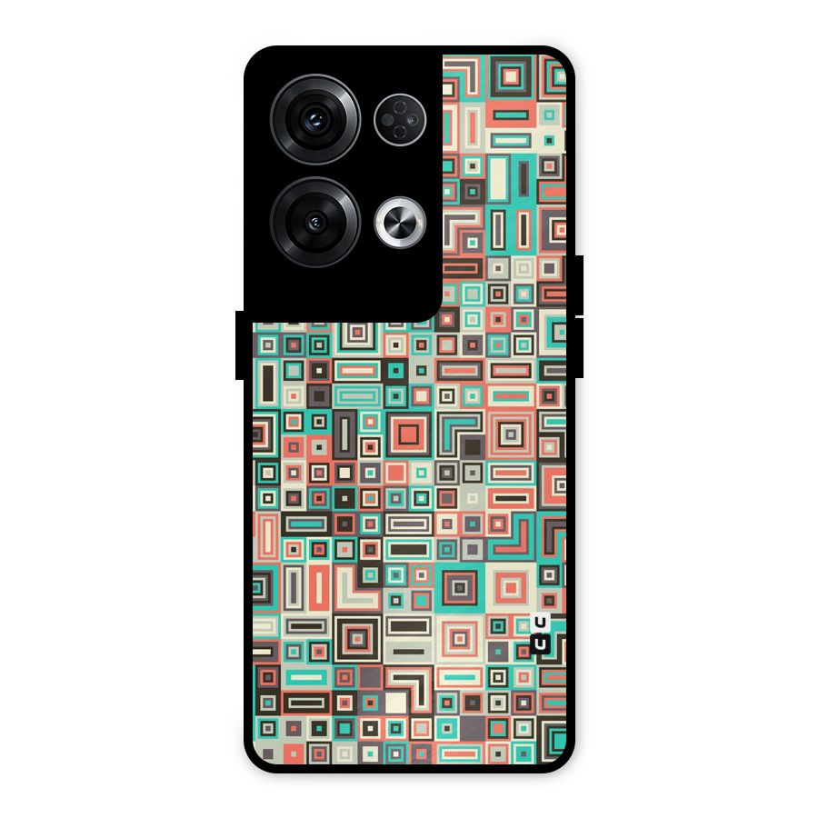Pretty Boxes Design Metal Back Case for Oppo Reno8 Pro 5G