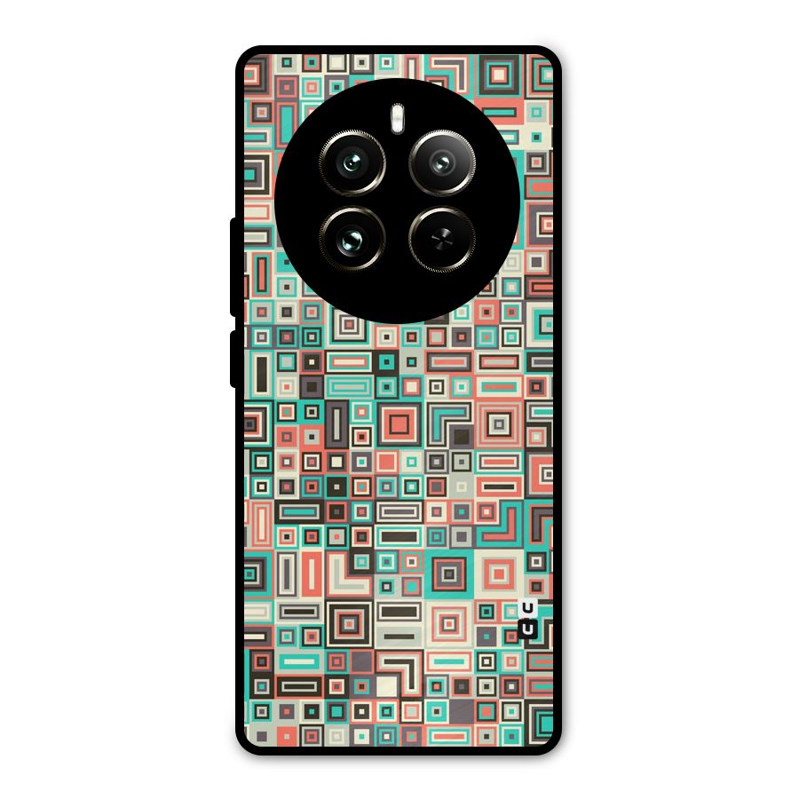 Pretty Boxes Design Metal Back Case for Realme 12 Pro
