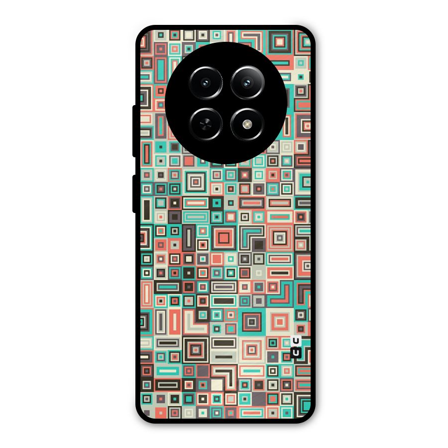Pretty Boxes Design Metal Back Case for Realme 13