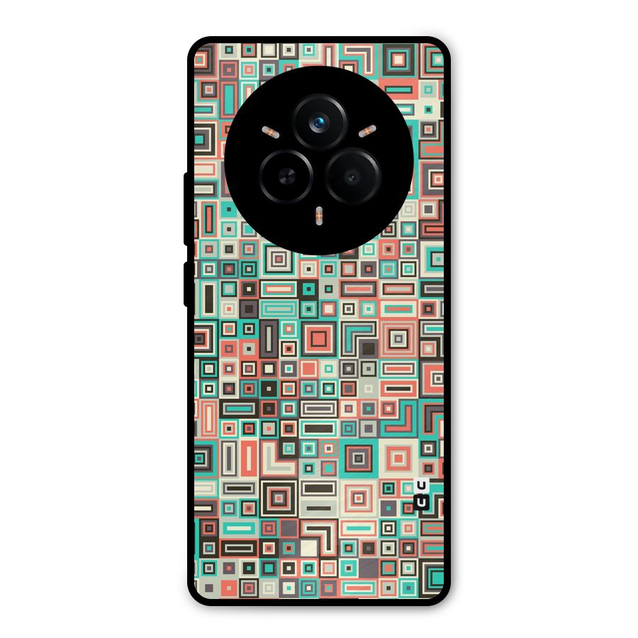 Pretty Boxes Design Metal Back Case for Realme 14 Pro Plus