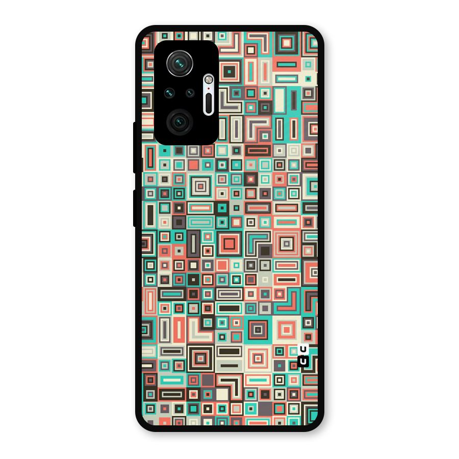 Pretty Boxes Design Metal Back Case for Redmi Note 10 Pro