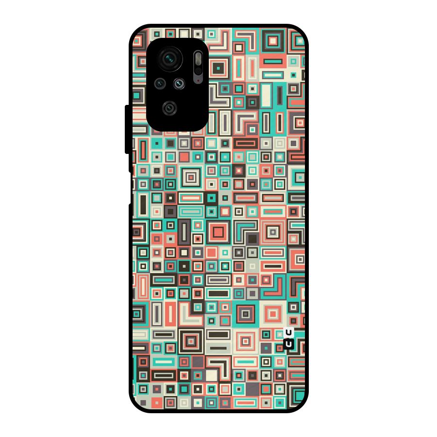 Pretty Boxes Design Metal Back Case for Redmi Note 11 SE