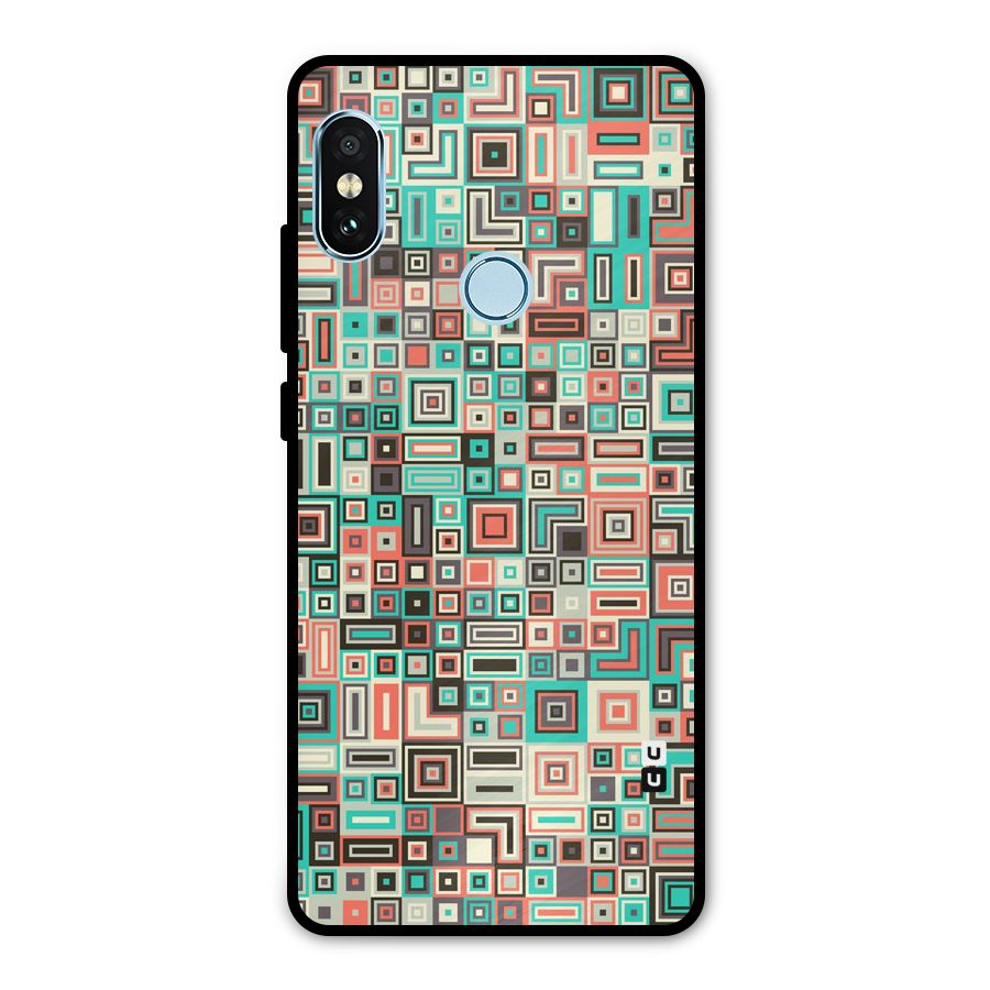 Pretty Boxes Design Metal Back Case for Redmi Note 5 Pro