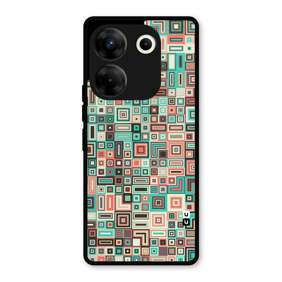 Pretty Boxes Design Metal Back Case for Tecno Camon 20 Pro