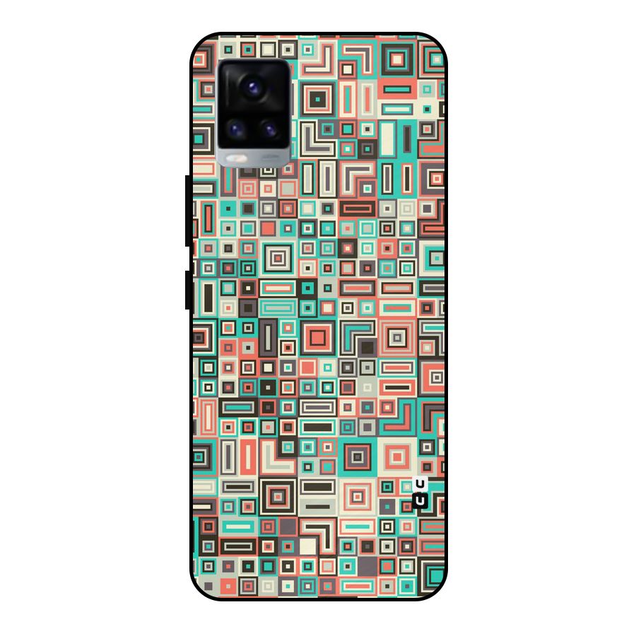 Pretty Boxes Design Metal Back Case for Vivo V20