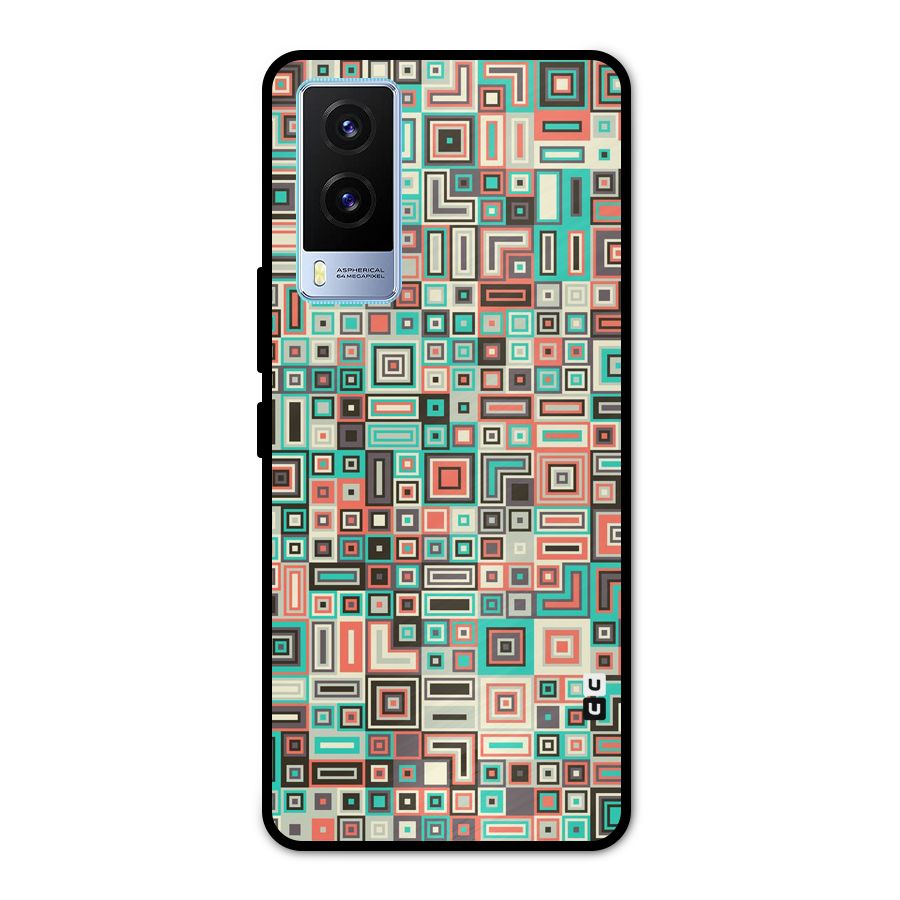 Pretty Boxes Design Metal Back Case for Vivo V21e 5G