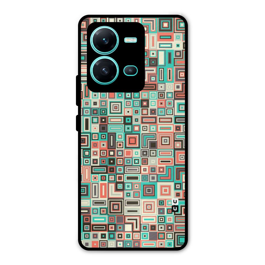 Pretty Boxes Design Metal Back Case for Vivo V25