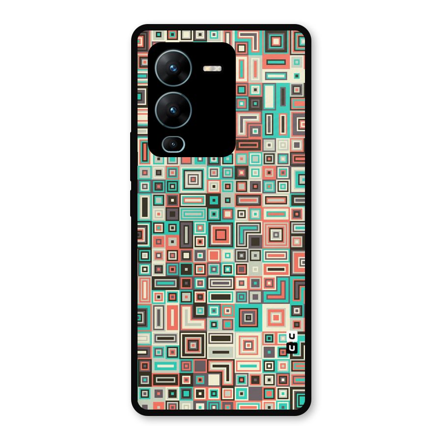 Pretty Boxes Design Metal Back Case for Vivo V25 Pro