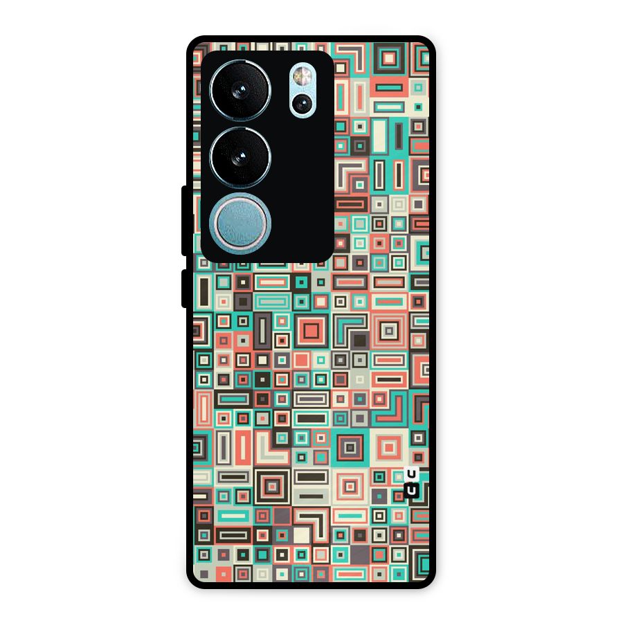 Pretty Boxes Design Metal Back Case for Vivo V29