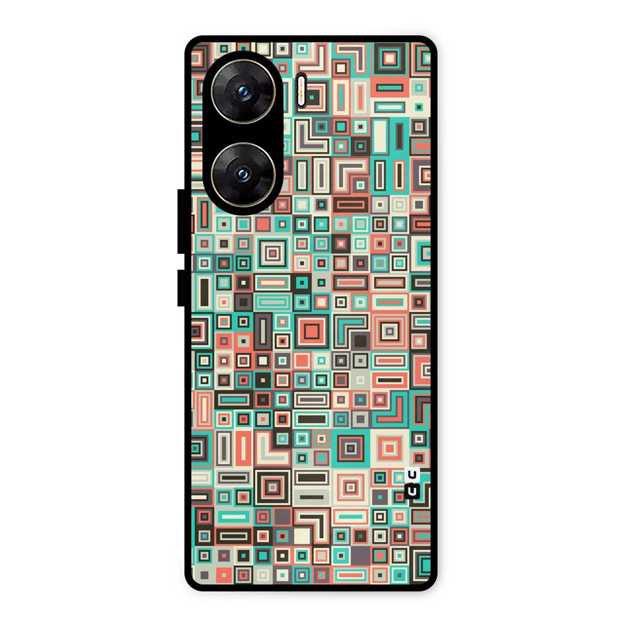 Pretty Boxes Design Metal Back Case for Vivo V29e