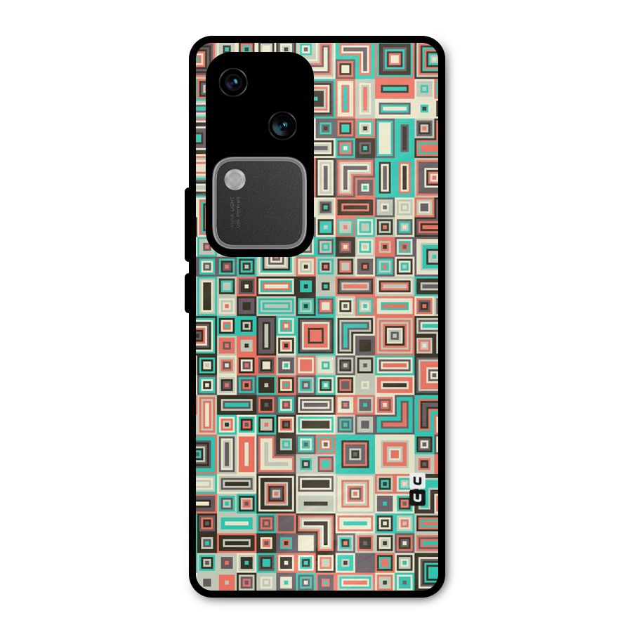 Pretty Boxes Design Metal Back Case for Vivo V30