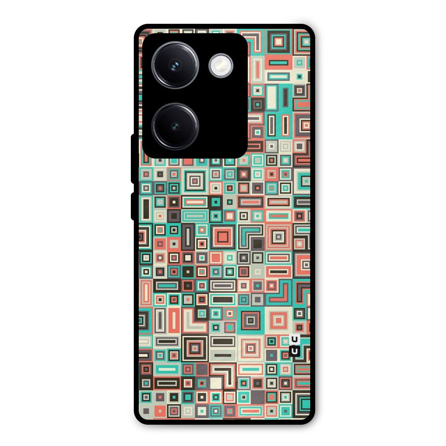 Pretty Boxes Design Metal Back Case for Vivo Y300 Plus