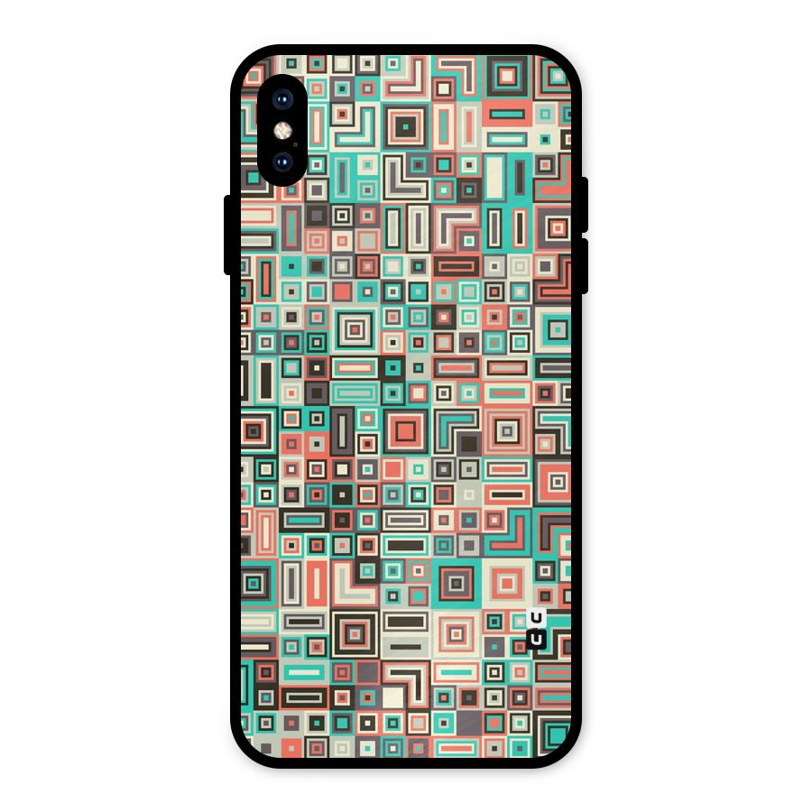 Pretty Boxes Design Metal Back Case for iPhone XS Max