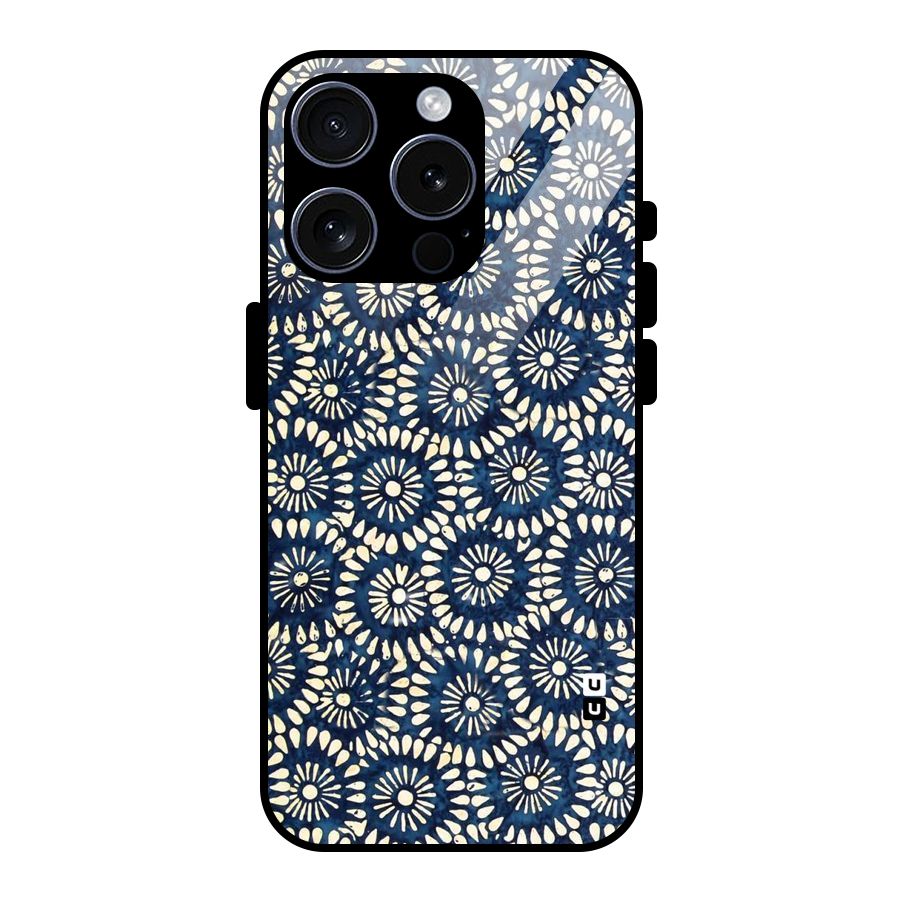Pretty Circles Glass Back Case for iPhone 15 Pro