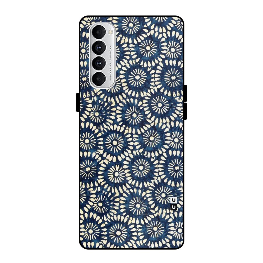 Pretty Circles Metal Back Case for Oppo Reno4 Pro