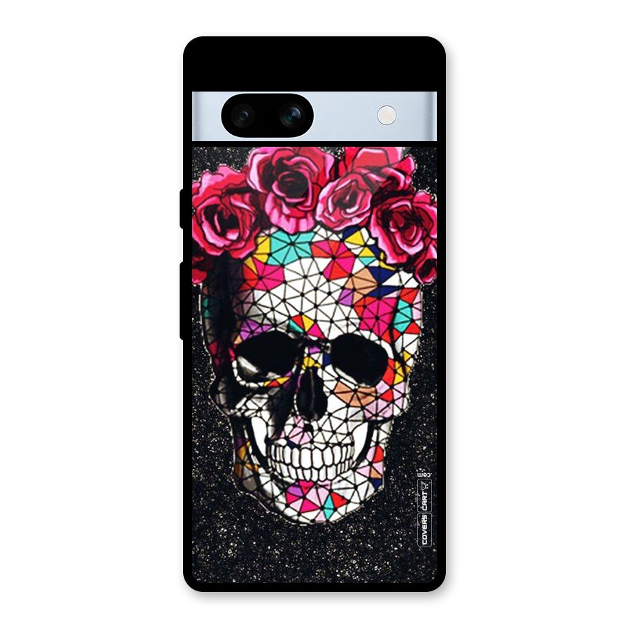 Pretty Dead Face Glass Back Case for Google Pixel 7a