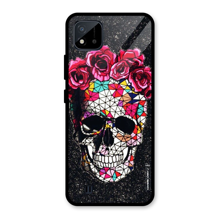 Pretty Dead Face Glass Back Case for Realme C11 2021