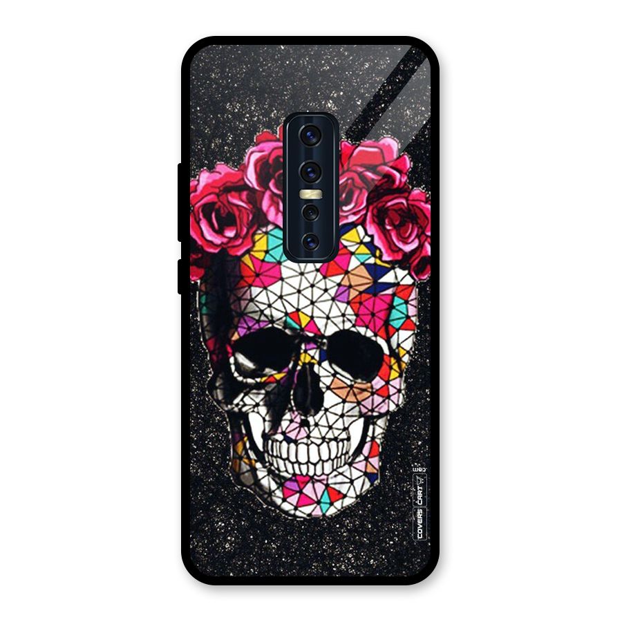 Pretty Dead Face Glass Back Case for Vivo V17 Pro