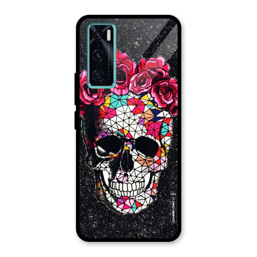 Pretty Dead Face Glass Back Case for Vivo V20 SE