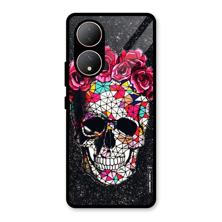 Pretty Dead Face Glass Back Case for Vivo Y100A