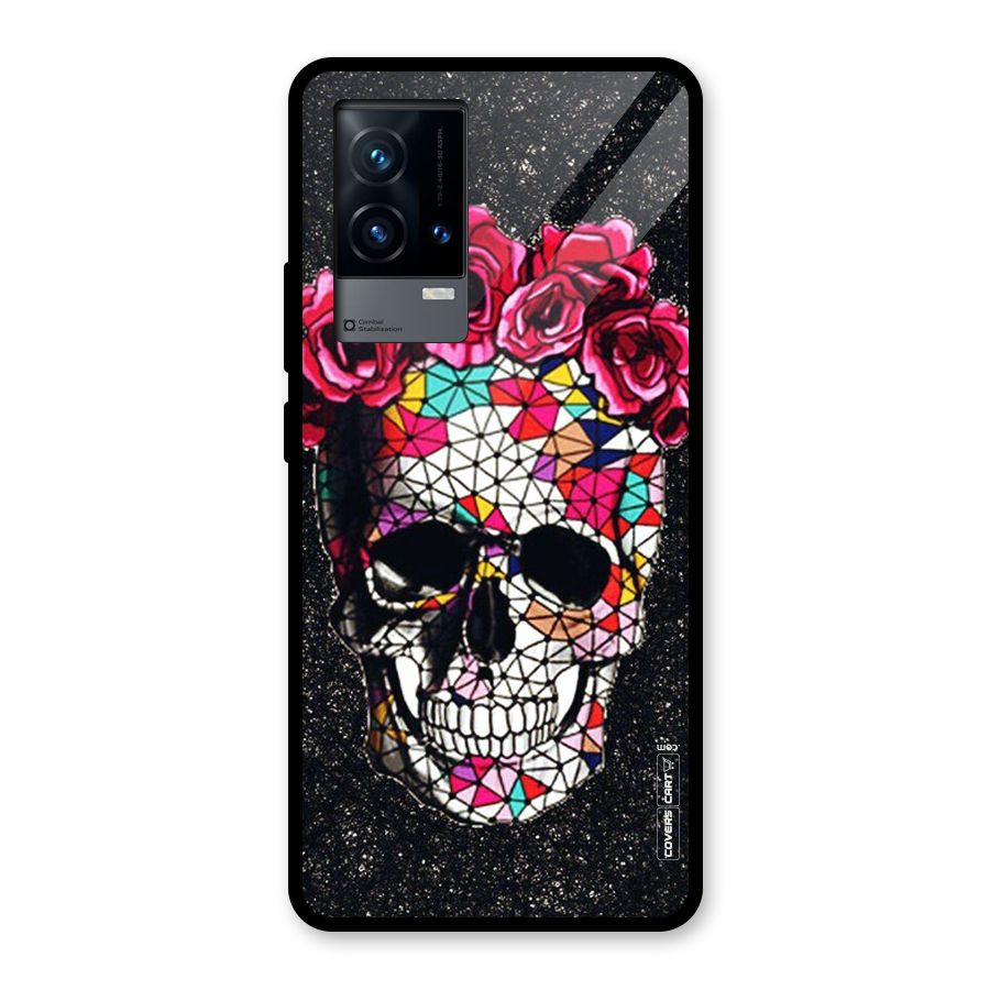 Pretty Dead Face Glass Back Case for iQOO 9 5G