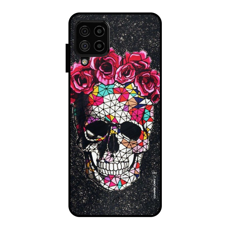 Pretty Dead Face Metal Back Case for Galaxy A22 4G