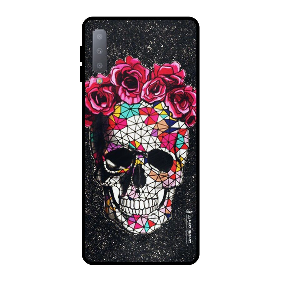 Pretty Dead Face Metal Back Case for Galaxy A7 (2018)