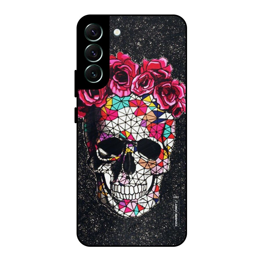 Pretty Dead Face Metal Back Case for Galaxy S22 Plus 5G