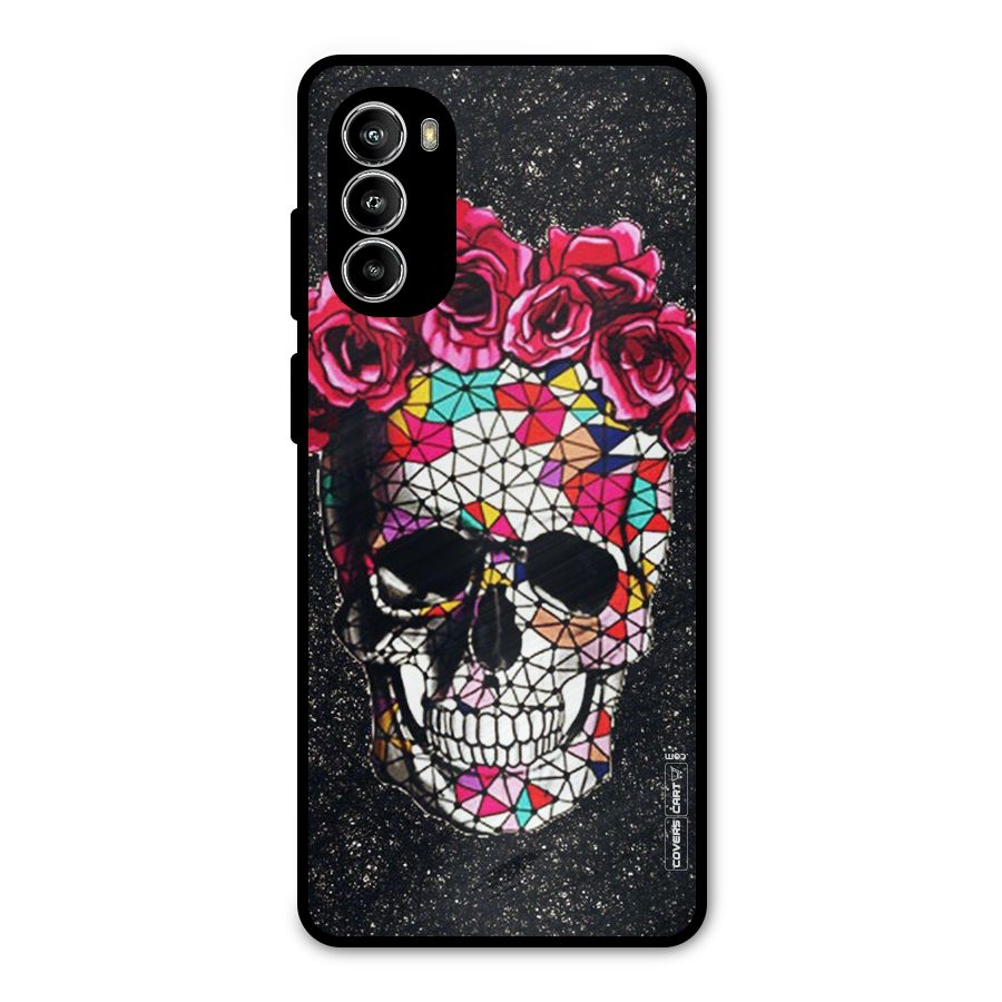 Pretty Dead Face Metal Back Case for Moto G52