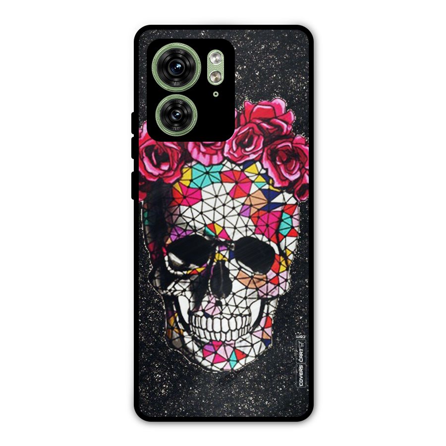 Pretty Dead Face Metal Back Case for Motorola Edge 40 5G