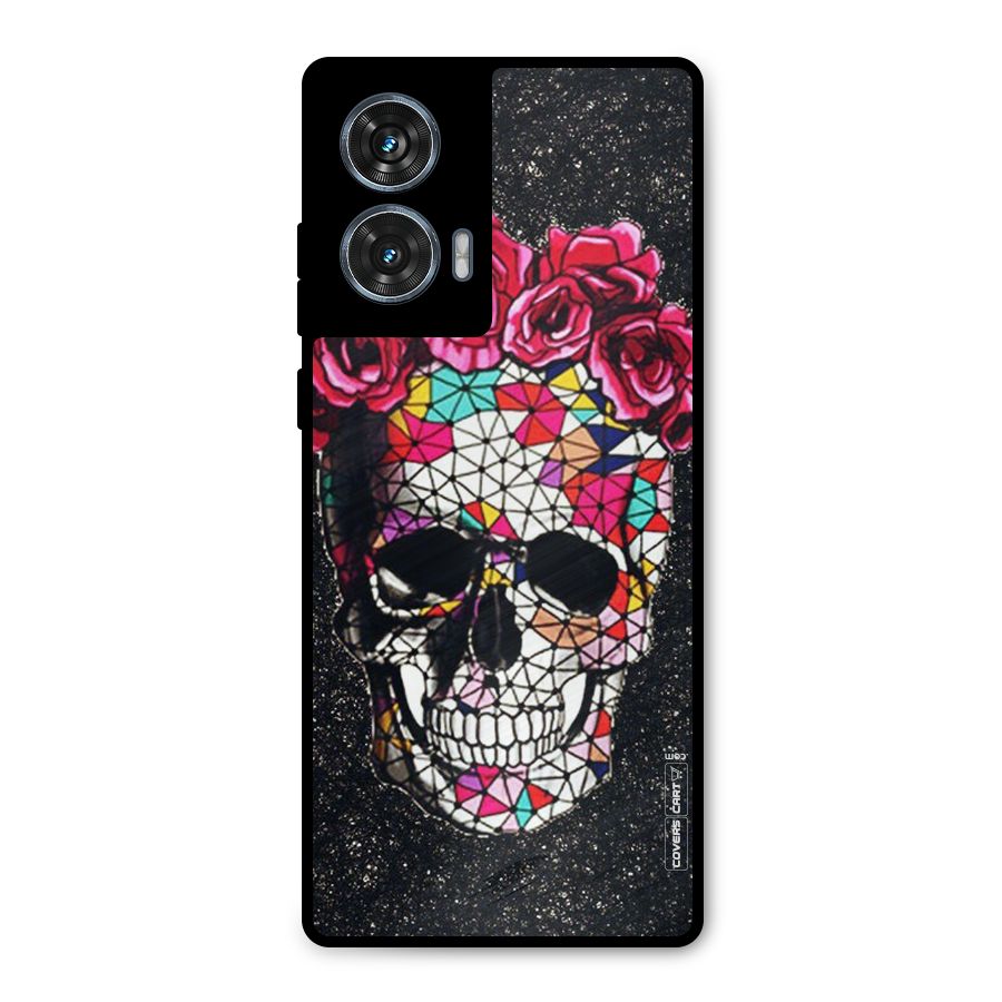 Pretty Dead Face Metal Back Case for Motorola Edge 50 Fusion