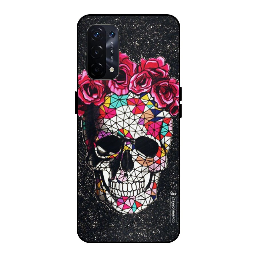 Pretty Dead Face Metal Back Case for Oppo A74 5G