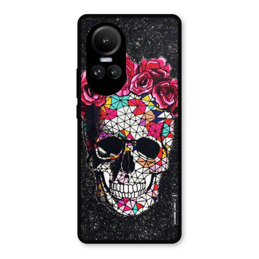Pretty Dead Face Metal Back Case for Oppo Reno10 Pro