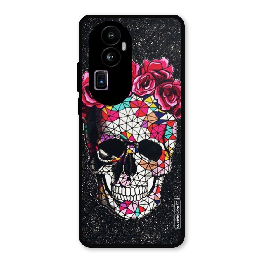 Pretty Dead Face Metal Back Case for Oppo Reno10 Pro Plus