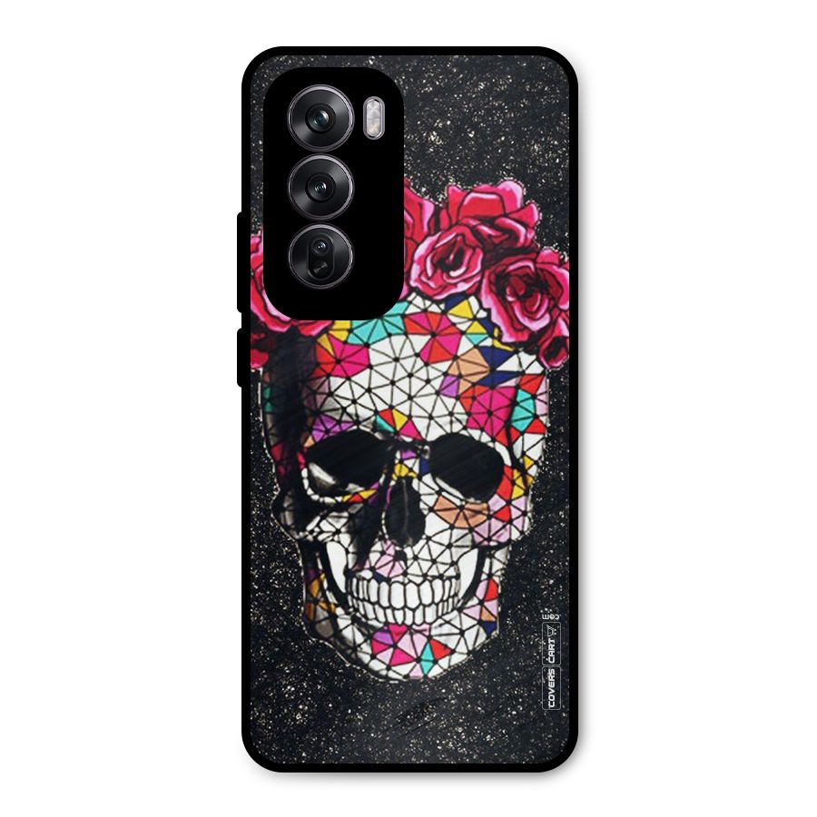 Pretty Dead Face Metal Back Case for Oppo Reno12 Pro
