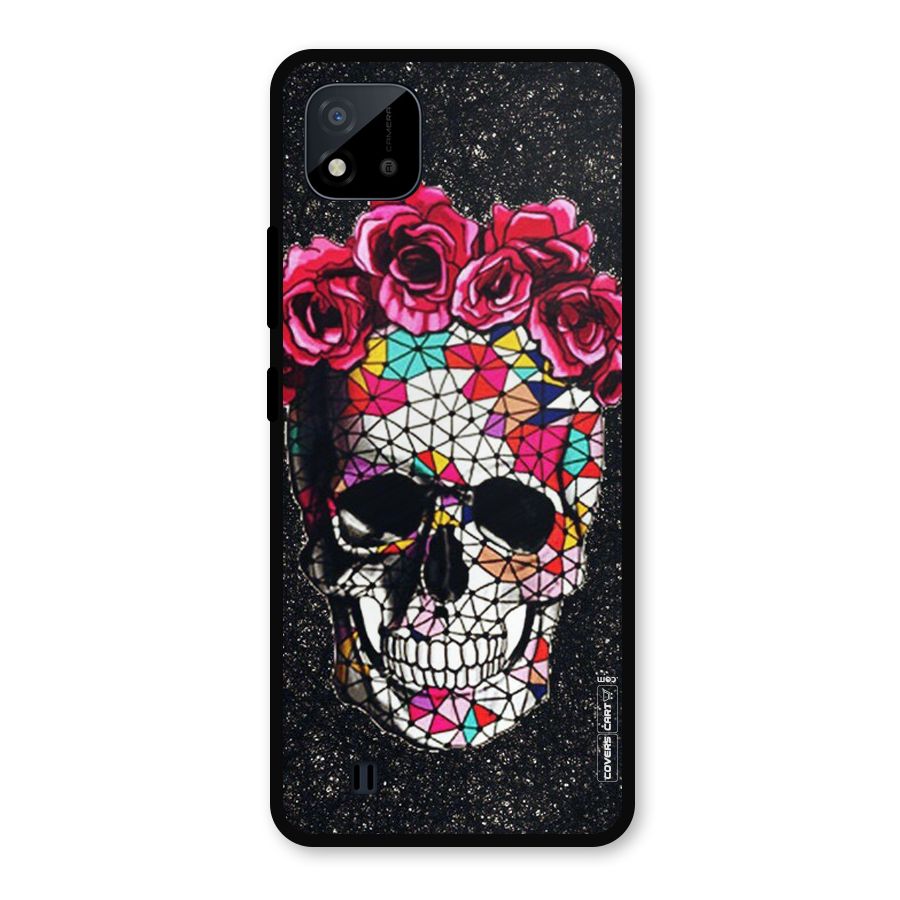 Pretty Dead Face Metal Back Case for Realme C11 2021